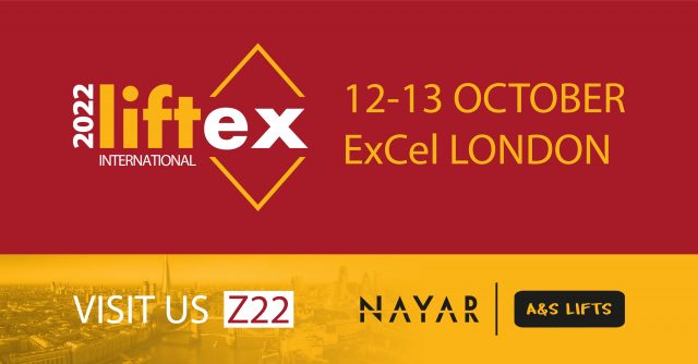 Nayar participará en la feria Liftex de Londres junto a A&S Lifts